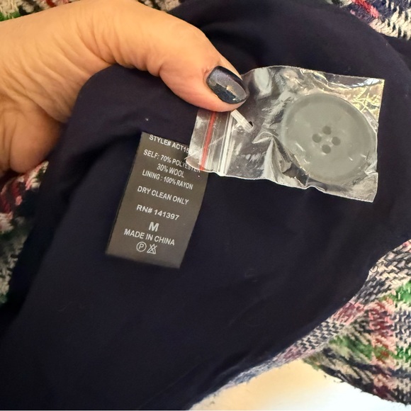 ASTR The Label Keller Plaid Wool Blend Coat Plaid Size Medium - Picture 13 of 15